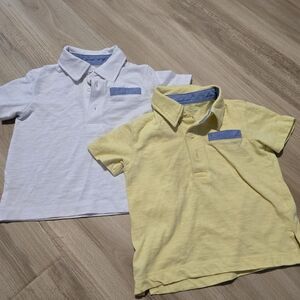 Falls Creek Yellow and White Kids Polo Set